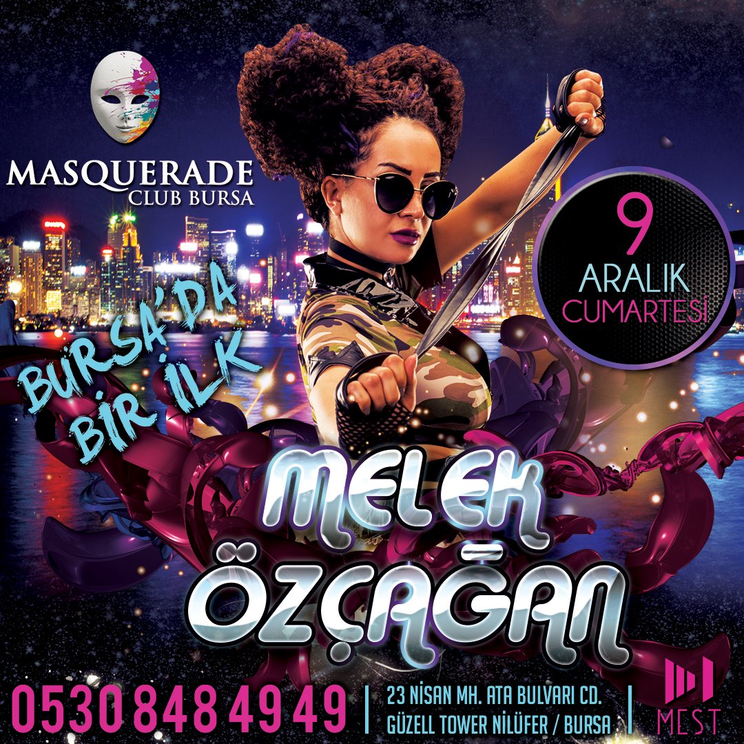 masqueradebursa's tweet photo. #fun #entertainment #music #muzik #night #gece #masqueradebursa #eglence #club #disco #mekan #saturday #cumartesi #party #dance #melekozcagan #istebenimstilim https://t.co/9Z2HBTEJli