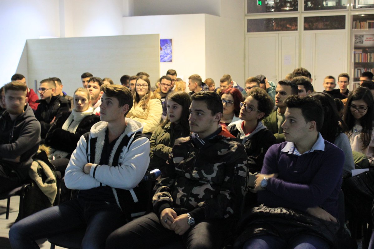 EpitechBalkans's tweet photo. #FullHouse @TiranaYouthCenter!Excited to see so many youngsters participating at @Epitech Balkans event on"Revolution,Contribution&Society through #ITProfessions".It's inspiring to see how serious these high school students are about their future in the #ITSector.@NikollaLindita https://t.co/Dv0luyEofC