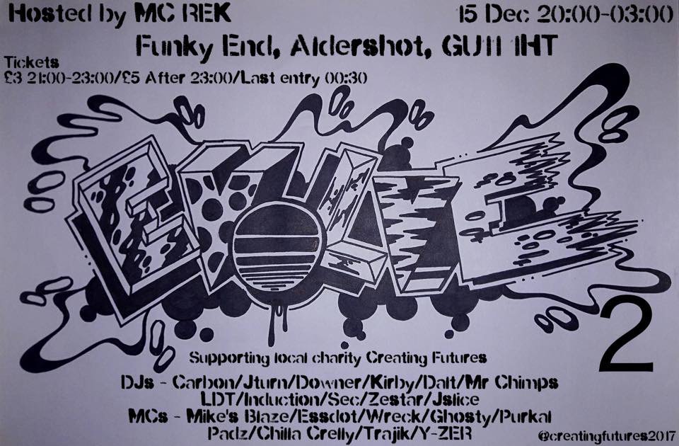 thefunkyend's tweet photo. Big night coming up at the bar, Friday 15/12/17  #Garage #mc #Aldershot #charity #creatingfutures #evolve https://t.co/UVXWLMwoR3