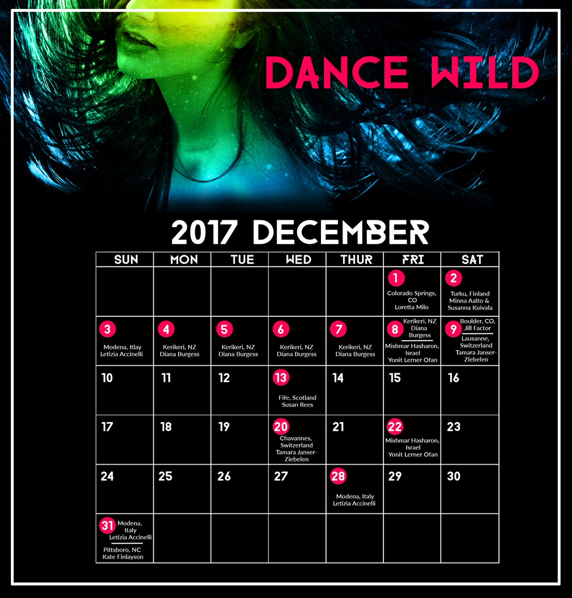 niatechnique's tweet photo. Is your city on the December Dance Wild calendar? You're invited to Dance Wild with us all month long! Don't forget to POST your videos on your social media pages AND use the #DANCE WILD. We can't wait to see you dance! #DanceWild #NiaNow #NiaTV #niatechnique https://t.co/QVRk1zPVK8