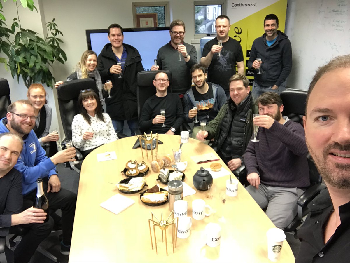 spiderawards's tweet photo. Congrats to @ContinuumMGroup for your #spidersselfie - you've won 10 tickets to @DubTechSummit Champagne and Donuts, we love it! #eirspiders #winners #dts #celebratinginstyle https://t.co/yKtio7sH73