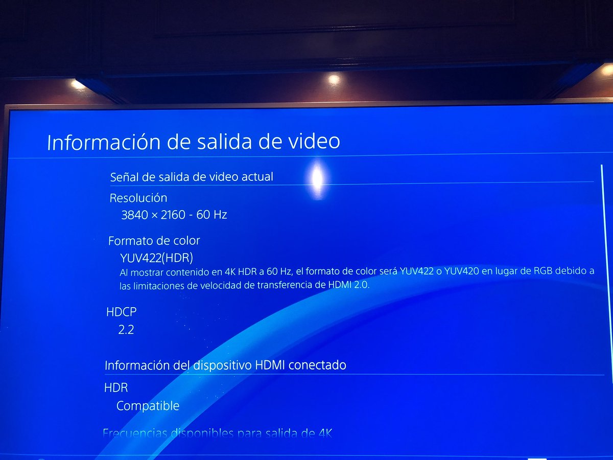 Krux81's tweet photo. @PreguntaPlay hola por qué me aparece esta resolución al iniciar un juego en ps4pro ? https://t.co/eW1v9BDmgj