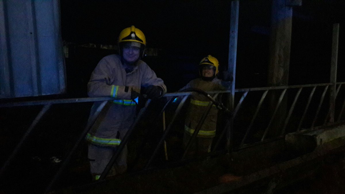 Earby_Fire's tweet photo. Congrats to @emmalouise1686, first BA job and she handled it like a seasoned vet.

Barn fire in Gargrave, no casualties, all cows accounted for. https://t.co/4kbog5jYWq