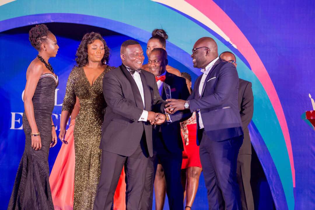 At the UKGCC event where Vodafone Ghana picked 2 awards. Ashiokai, Angela, Gayheart and Augustine in the picture.