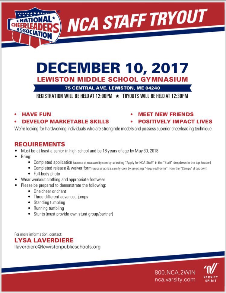 NCASierraB's tweet photo. Come tryout to join our NCA family ❤️💙 https://t.co/OilLABiedi