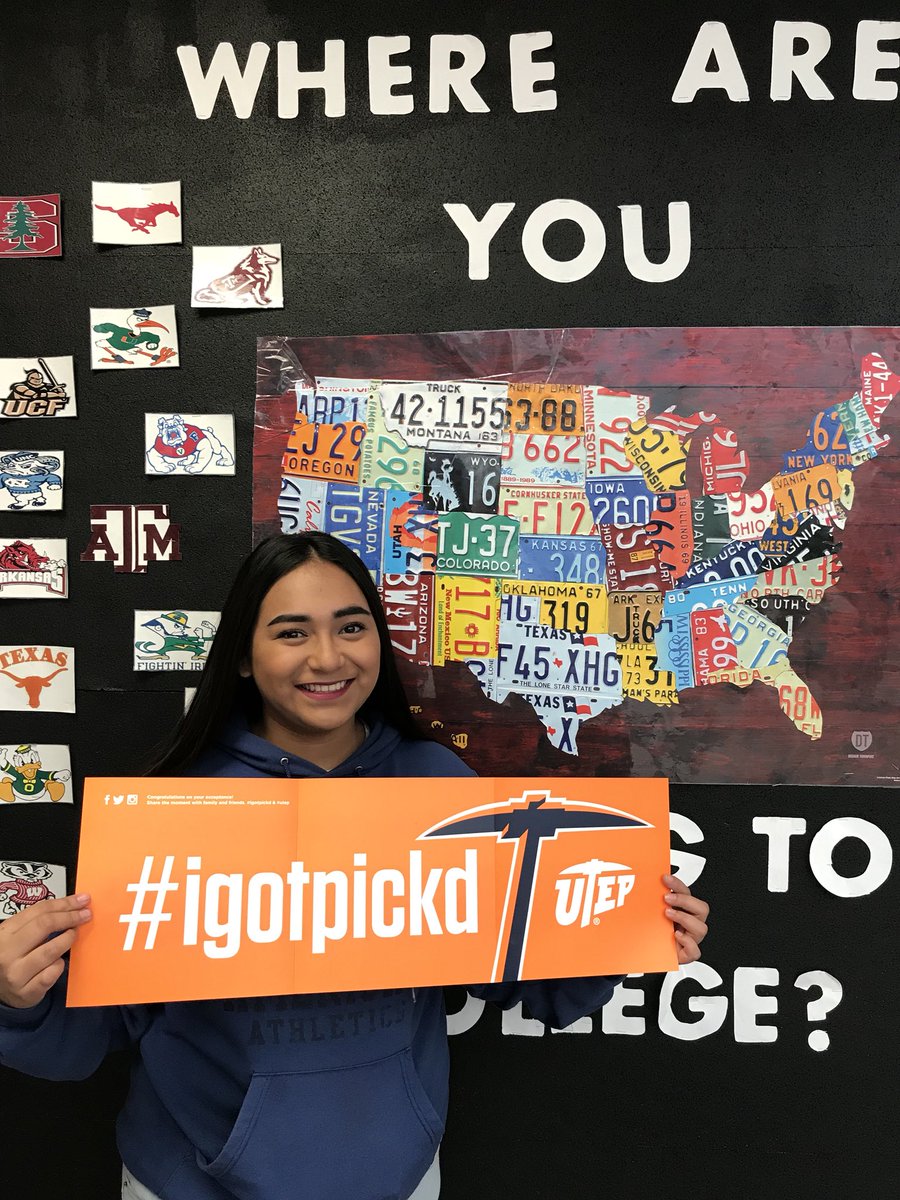 CounselAmericas's tweet photo. Congrats!!! To GISELLE RODRIGUEZ for being admitted to UTEP #igotpicked #CollegeBound @Americas_HS https://t.co/SWwtSR0rx6