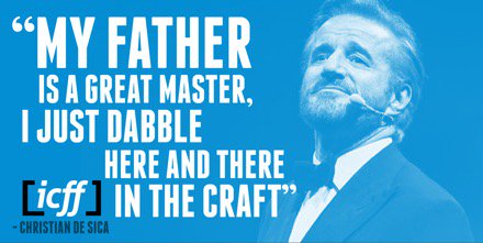 ICFFCanada's tweet photo. Christian De Sica was born in Rome, to Italian director Vittorio De Sica and Spanish actress María Mercader.
We were honoured to have Christian join us this year for #ICFF17 where he was the recipient of the Lifetime Achievement Award. #MovieQuoteMonday
https://t.co/Mo3ngvJyYr https://t.co/WpeaKAJSCC