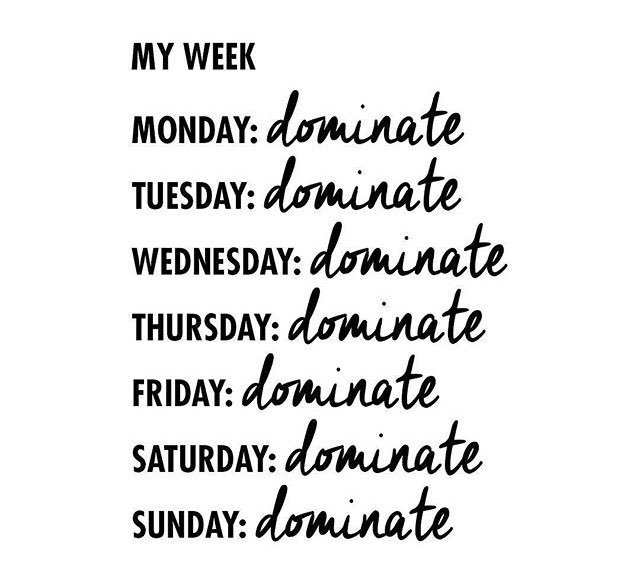 DominarDiana's tweet photo. My week https://t.co/7eZbpMSVWW