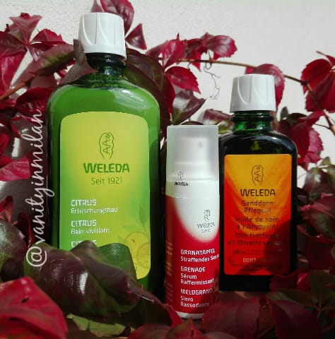 vanityinmilan's tweet photo. #Heath and #beauty products in harmony with #nature @Weleda
Una piacevole scoperta questi fantastici prodotti @WeledaIT , perfetti per la stagione:Bagno rinfrescante al Limone;#Siero viso rassodante al Melograno; Olio trattante all'Olivello Spinoso per il corpo #weleda #skincare https://t.co/7yDxIuYqrP