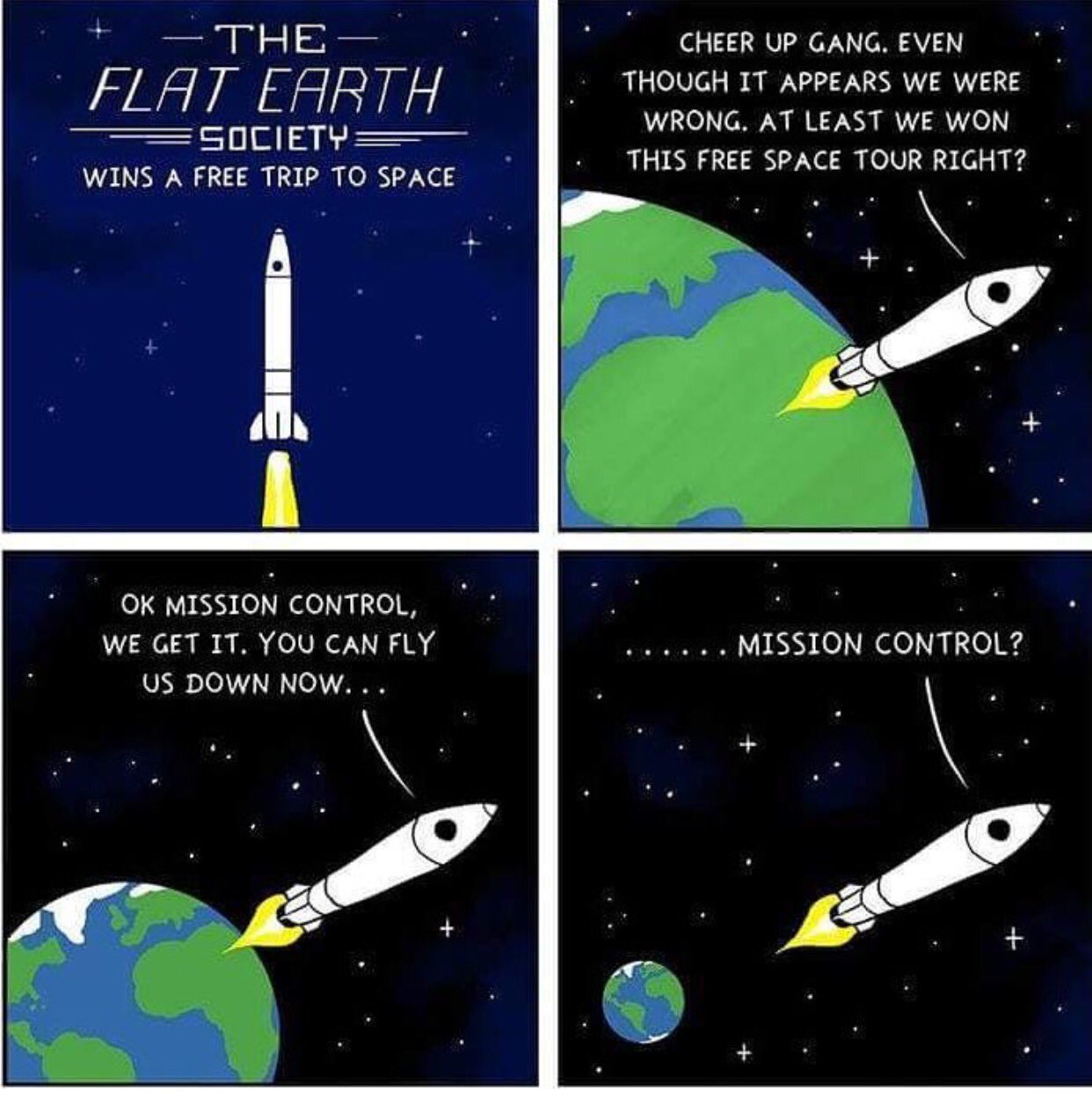 Flat earth win