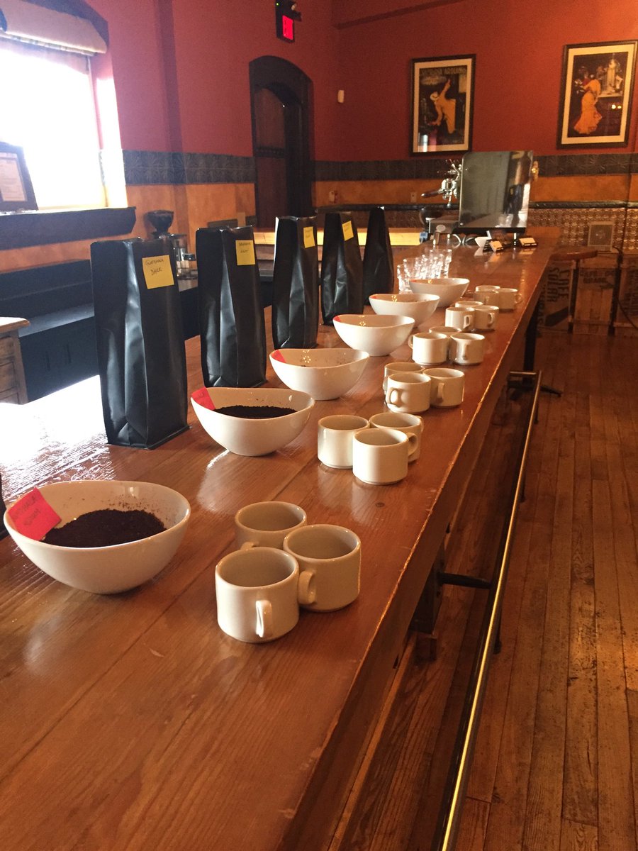 Getting ready for a cupping @HaciendaSarria