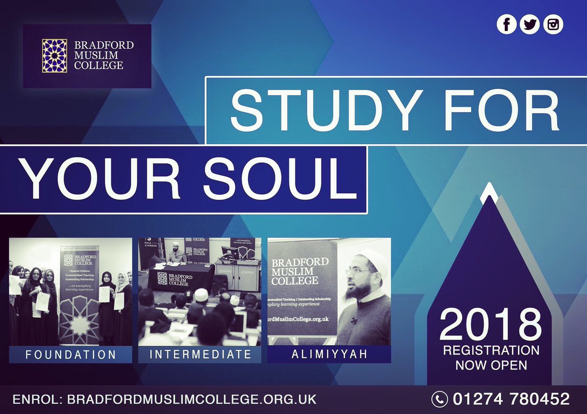 BradMusCollege's tweet photo. Only 3 weeks till registration closes! Don’t miss out for another year, come #StudyForYourSoul https://t.co/BtO0kITBQP