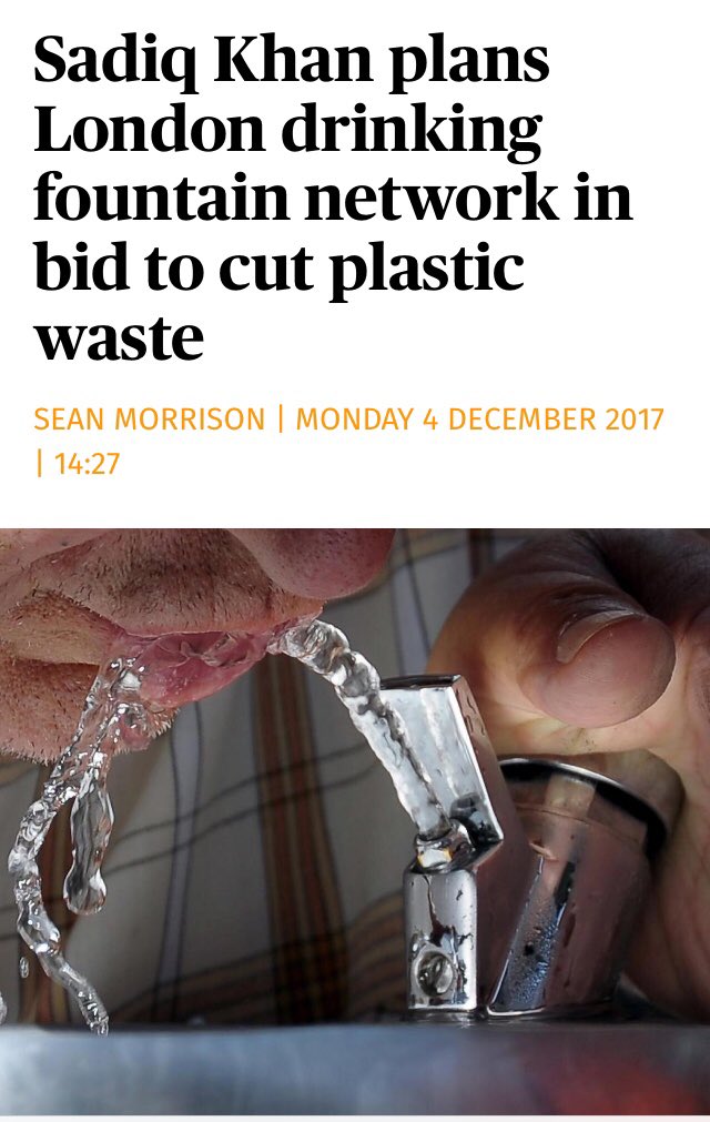adammrtn's tweet photo. Well done @MayorofLondon keep these sensible plans coming #sustainability #sustainablelondon #plasticfree https://t.co/I3XMb1dT0k