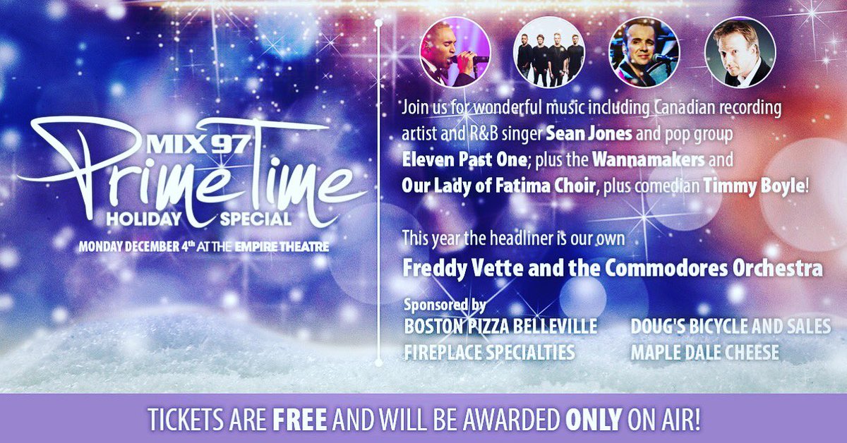 TONIGHT! Tune into <a href="/MIX97radio/">Mix 97</a> at 6:30pm to hear us play!