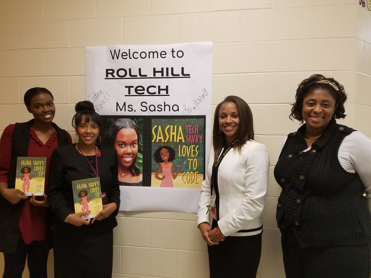 AlenaSmith83's tweet photo. What an amazing experience for Roll Hill girls. Thank you Sasha for sharing your story and  inspiring our girls! @TheStemQueen 
 #CodingRocks... 
#IAmCPS https://t.co/qSVyRN9vHq https://t.co/0XNrEEbAN8
