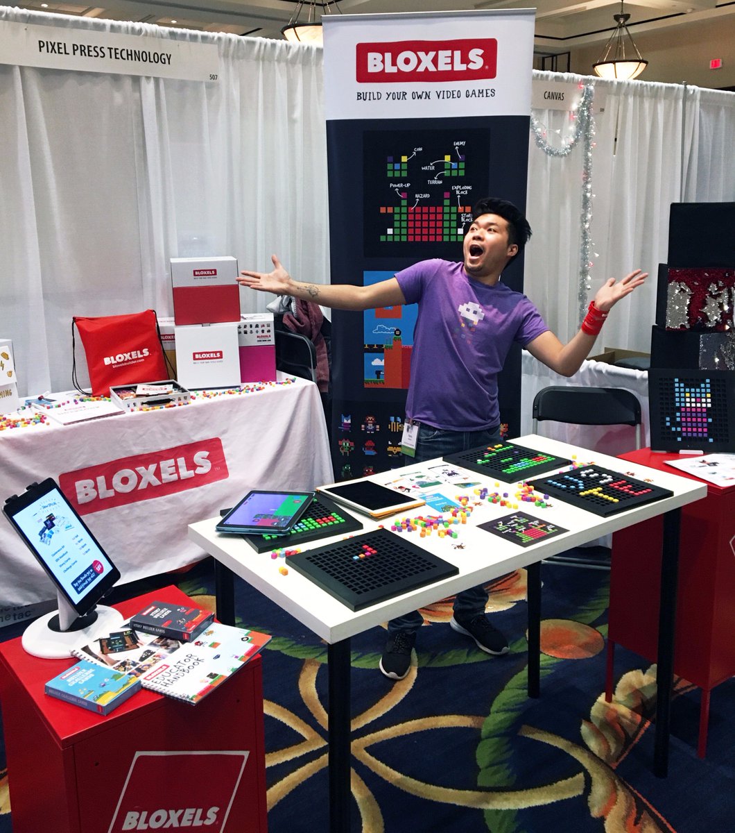 bloxels's tweet photo. We're at Virginia's Technology in Education conference, #VSTE17 in Roanoke, Virginia until tomorrow! If your here, come stop by booth 507 and learn how you can build your own video game! #Bloxels #PoweredByPixelPress #GBL #VSTE #GamifyTheClassroom #EDTech https://t.co/UWVwvQDwFq