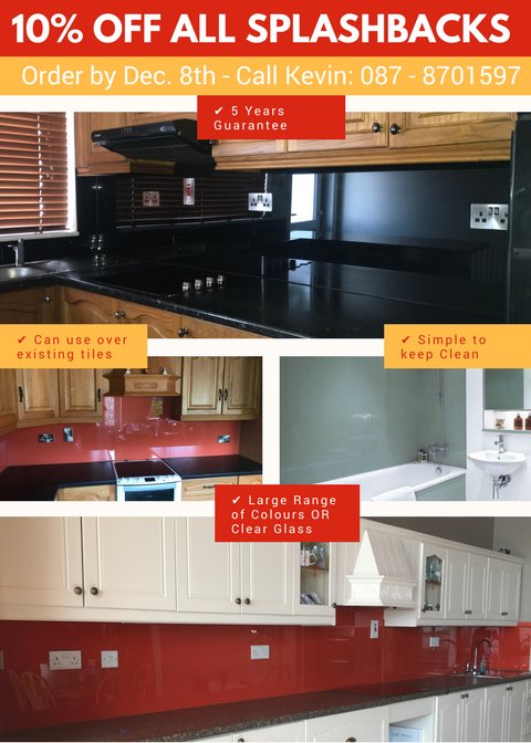 GlassAdvanced's tweet image. ***Only 4 days left***
To order your splashback and have it fitted for xmas***
Call now 021-4348666