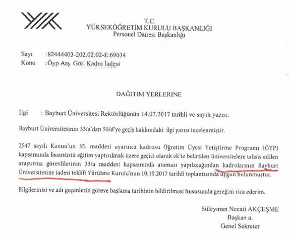 EMSAL #ÖYP KARARI; ÖYP'Lİ AKADEMİSYENLERİ KADROLARA İADE EDİN

YÖK YÜRÜTME KURULU 10.10.2017 #ÖYP KARARI EMSAL KARARDIR. TÜM REKTÖRLER İÇİN GEÇERLİDİR. #oeypuygulamabirliği İÇİN KADRO İADESİ YAPMAYAN REKTÖRLER TARİH ÖNÜNDE VİCDANEN DE HUKUKEN DE SORUMLU OLACAKLARDIR.