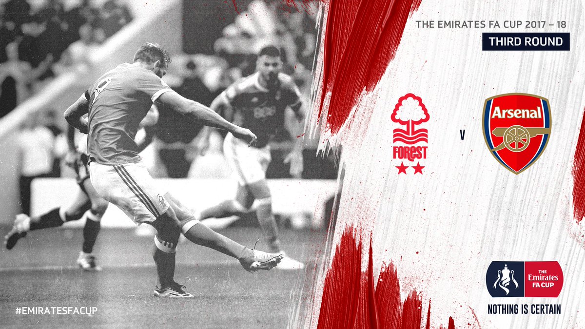 🏆 #NFFC will entertain <a href="/Arsenal/">Arsenal</a> in the third round of The #EmiratesFACup. The tie will be played over the weekend of 5th-8th January.