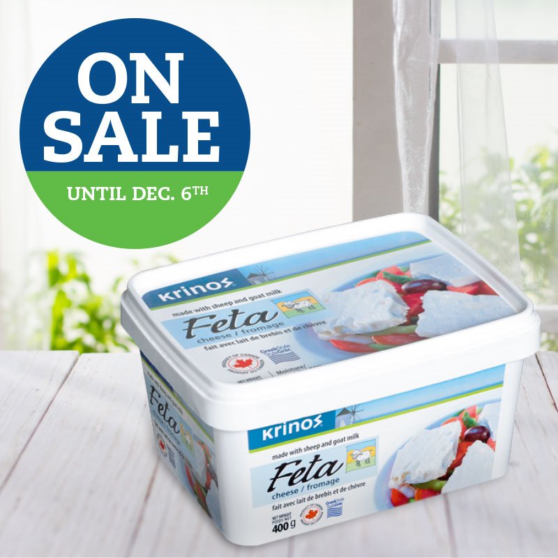 Sheep and Goat Milk Feta Cheese ON SALE at the Real Canadian Superstore until the 6th.
#KrinosCanada #FetaCheese #Charcuterie