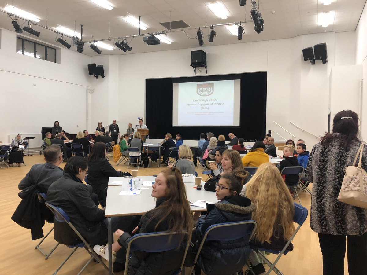 smanfarr's tweet photo. Thanks to @CHS_Literacy1 @Numeracychs @dcfCHS for a great parental engagement evening. Lovely to meet so many parents and carers too! #cardiffhighskills @officialCHS https://t.co/MiY5dJKhO4