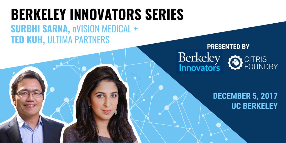 CITRIS Foundry (@citrisfoundry) on Twitter photo One day left to RSVP for 12/5 Berkeley Innovators Series evening with a #startup founder and first #VC investor, a rare opportunity to hear both sides: eventbrite.com/e/berkeley-inn… One day left to RSVP for 12/5 Berkeley Innovators Series evening with a #startup founder and first #VC investor, a rare opportunity to hear both sides: eventbrite.com/e/berkeley-inn…