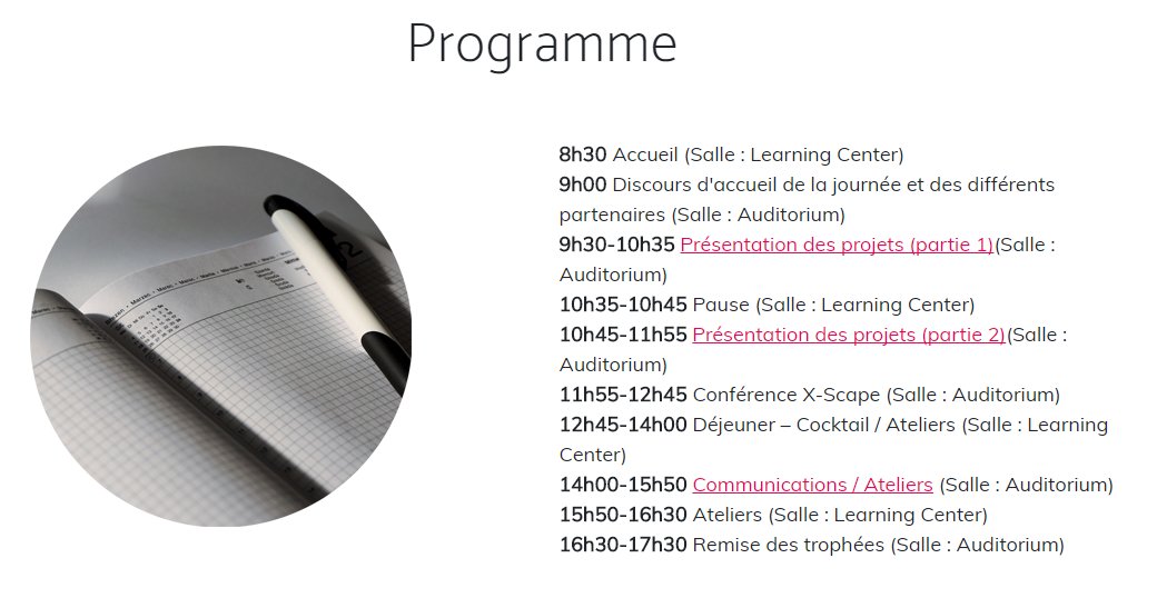 ScapEdu's tweet photo. #SEG2017 Programme et projets retenus :
https://t.co/AClz3UXEf4
LE 7/12 à à la Serre Numérique à Valenciennes https://t.co/3IzWzJRJ49