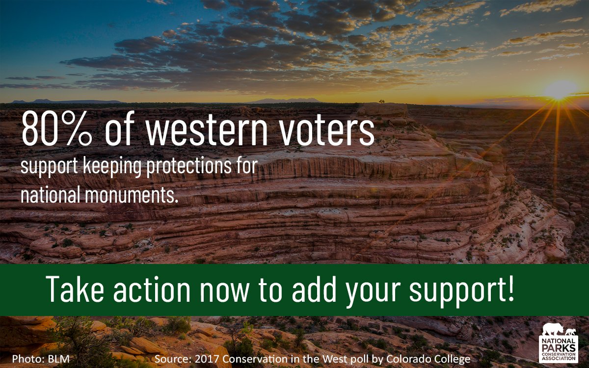 NPCA's tweet image. President Trump's actions today are unpopular -- and illegal. We will see this administration in court. Add your voice to support #MonumentsForAll:   secure.npca.org/site/Advocacy?… #StandWithBearsEars #SaveGrandStaircase