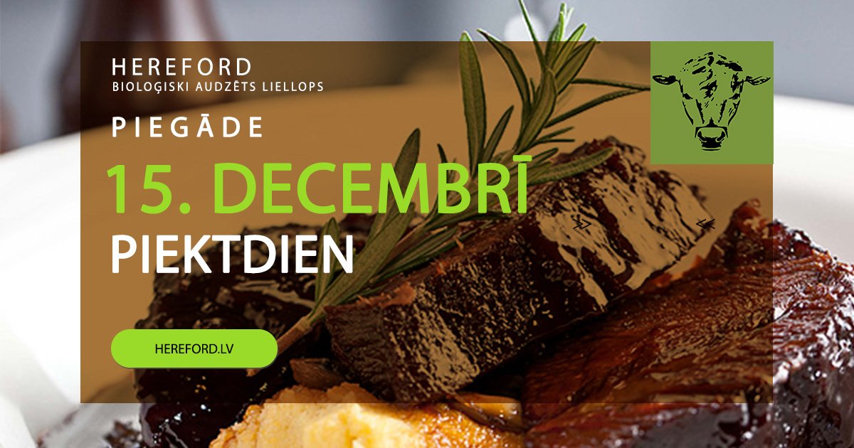 Viss ko Tev vajag ir perfekts steiks!!!
Veic pasūtījumu uz 15. decembra piegādi! 
Pasūtījuma forma: hereford.lv/produkcija/