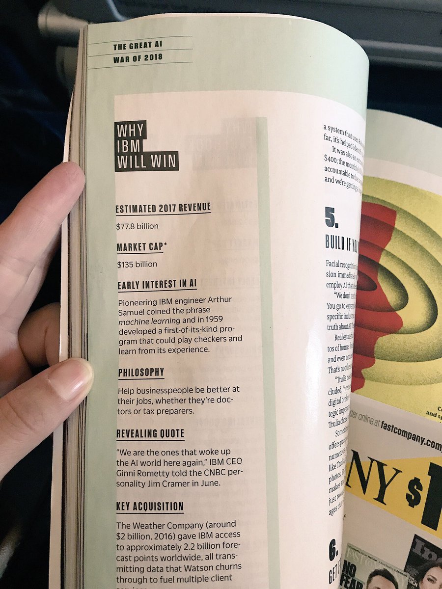 kmhoecker's tweet image. Fitting article to read as we touch down at LAX for #NIPS2017 #IBM  #IBMResearchAI @FastCompany