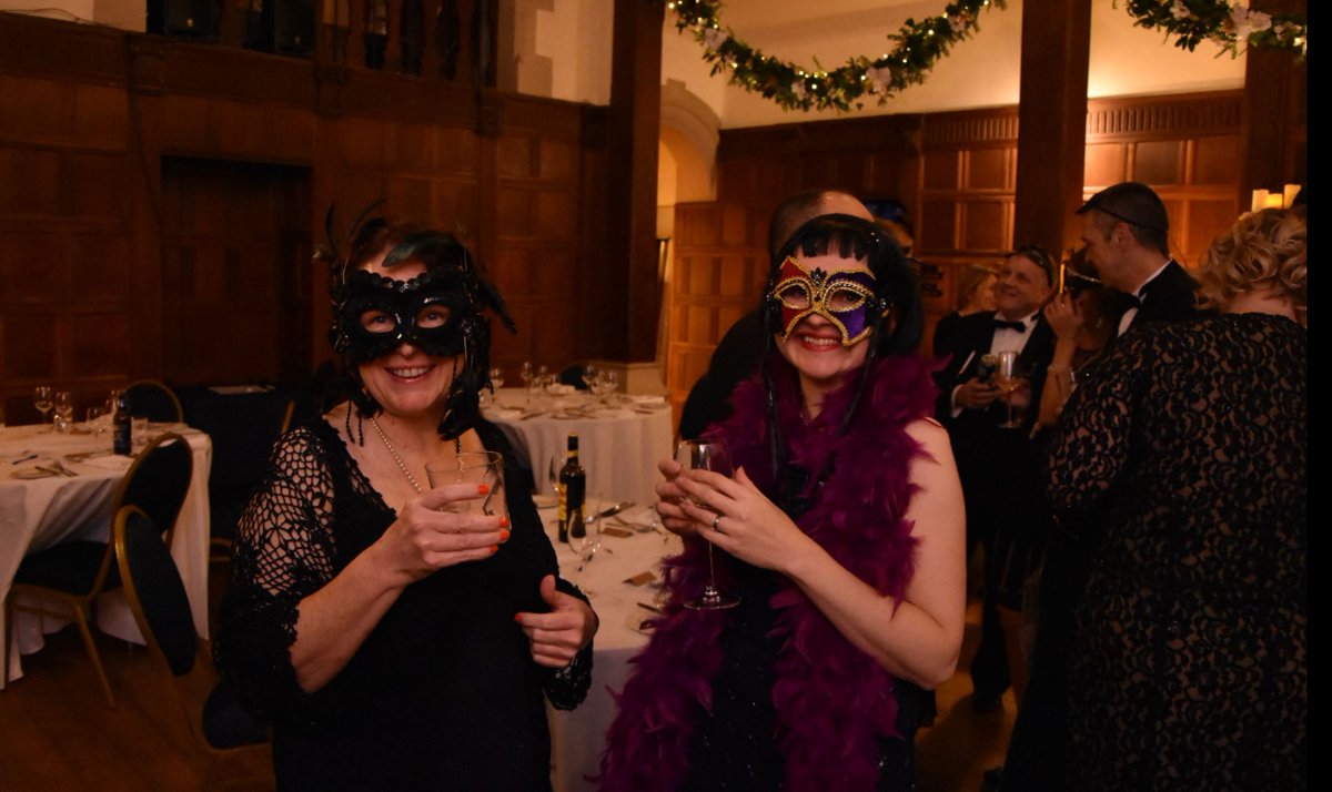 BGGMelksham's tweet photo. 1920s glamour with @KathrynRoynonHR and Hilary @Soinspired_ at our members #ChristmasParty @CleeveHouse #wiltshour https://t.co/VlwPIrbjnl