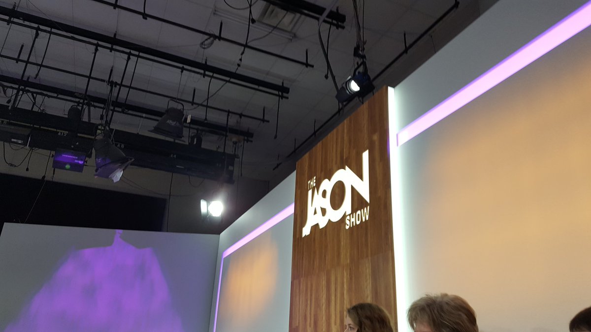 TCAnelle's tweet photo. Had a fun Monday morning at @JasonShowTV with mom. @ErinSchwabMN was our audience coordinator and taught us to have active faces. 😁 #JasonShow https://t.co/rlLMSbmlfk