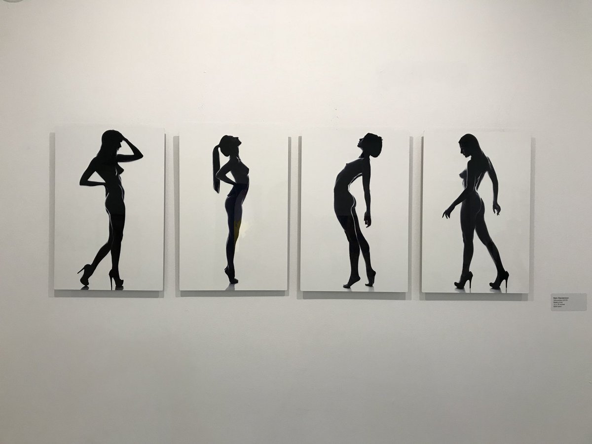 MiamiPhotoColl's tweet image. My collection of silhouettes are on display at @ArtHood56 during Art Basel featuring @RoseBallentine, @mtaylor010, @TheRealKeraLynn and Envy Luv.
