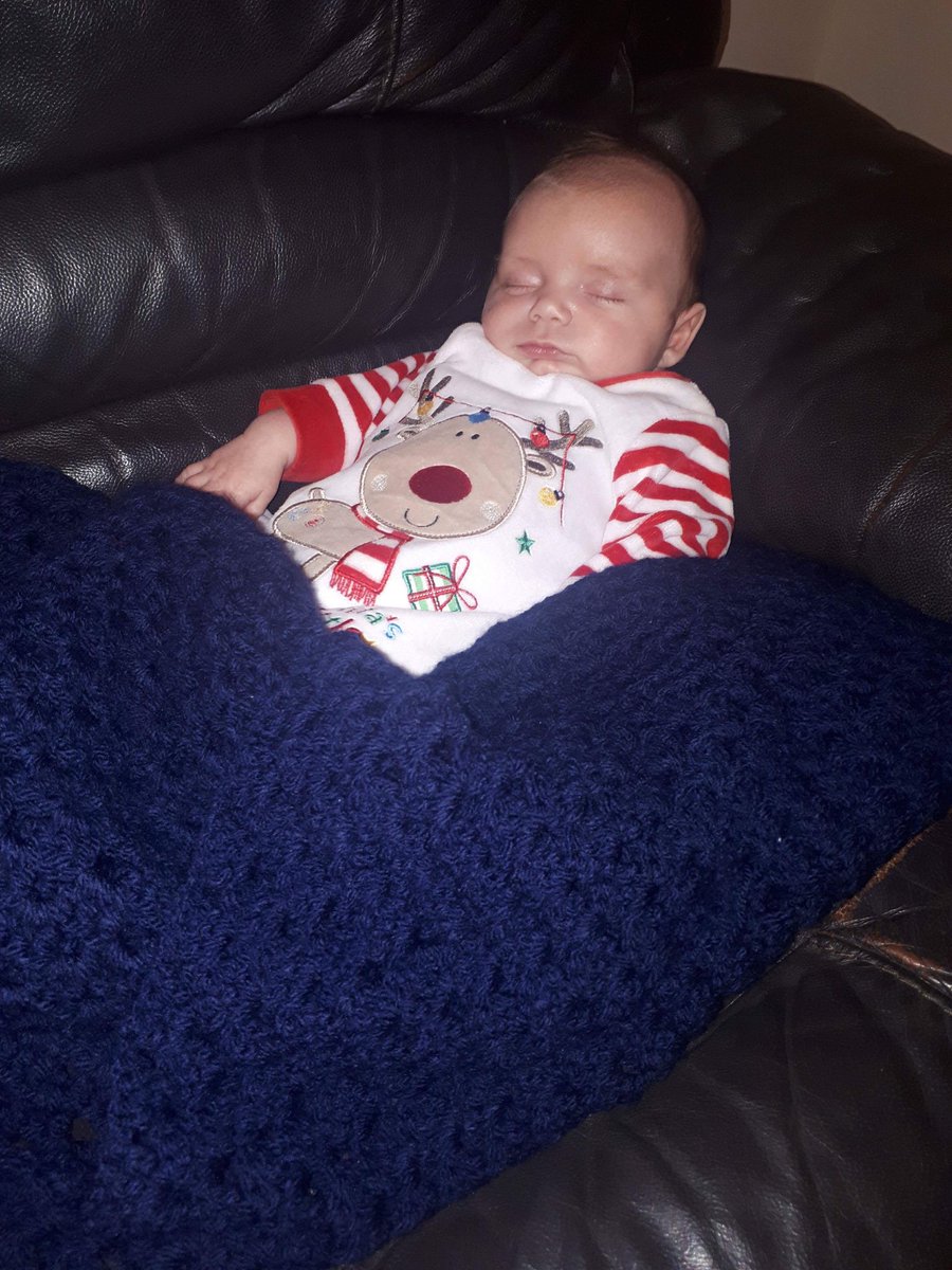 Dawson likes his new Blanket I made him... #SleepingBeauty #BabyBoy #SoMuchLoveForThisBoy 💙