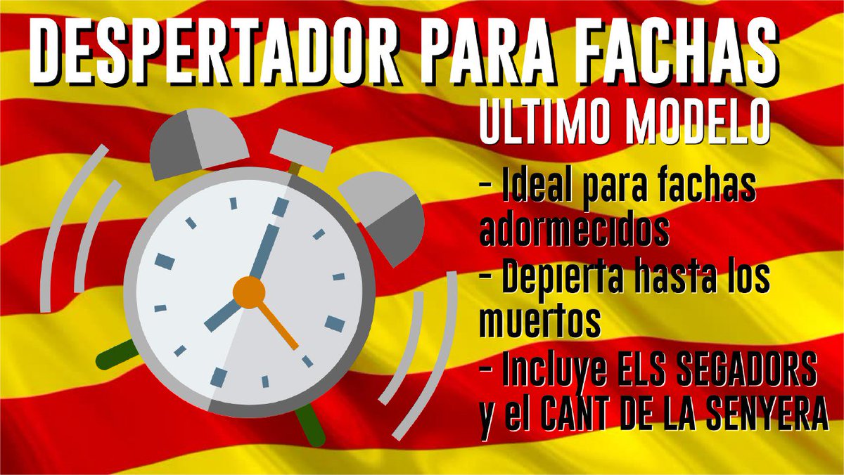 martapfdez90's tweet photo. #ÚLTIMAHORA
⏰ Presentamos el nuevo despertador para fachas
#ÚLTIMOMODELO
#PabloRectifica https://t.co/7cAKPtplJ3