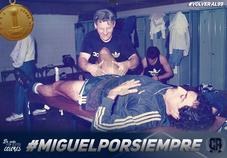 CulturAlbiazul's tweet photo. #VolverAl99 #CopaConmebol
#MiguelPorSiempre
En las próximas líneas recordaremos a un querido amigo que participó del plantel y hoy está ausente físicamente pero presente en el corazón de todos. https://t.co/hLxQnfliXm