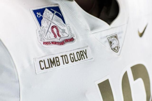 espn's tweet photo. Army is wearing these uniforms against Navy this weekend in honor of the 10th Mountain Division of World War II. https://t.co/9lNz58R0af