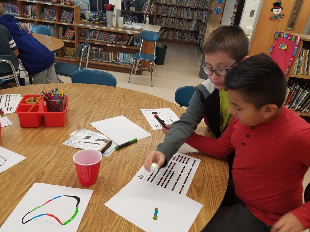 SHUFSDlib's tweet image. Birchwood 4th graders were Ozo-awesome today coding with Ozobots! #computerscience4all