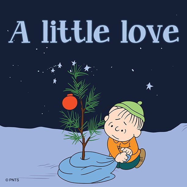 Snoopy's tweet image. Sometimes you just need a little love.