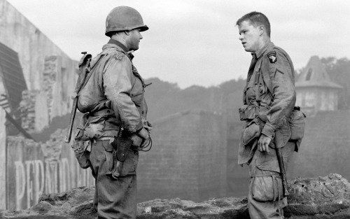 Tom Hanks et Matt Damon, Saving Private Ryan, 1998 #histoire