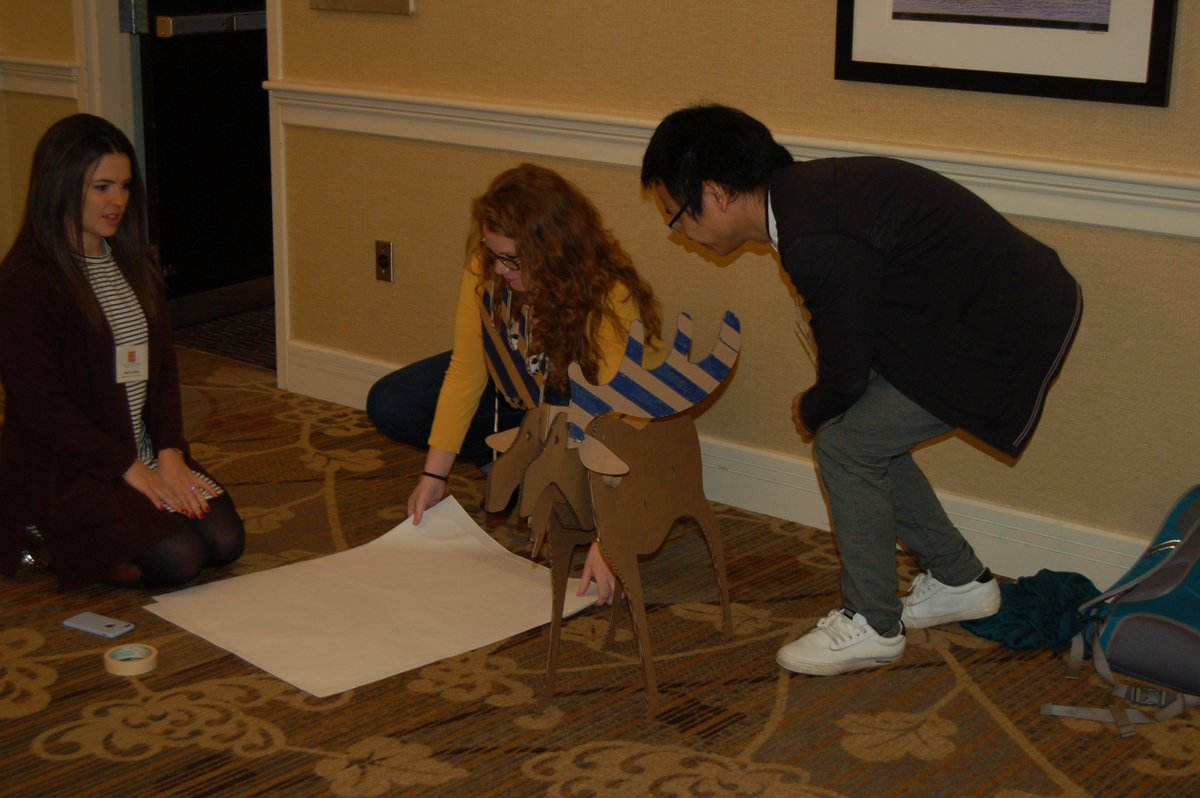 morgancuthbert's tweet photo. #mainemooseproject in the works. PD with @EXPLOStudio what happens when you explore uncertainty through Play? Learning that is fun! @mea https://t.co/JZ1CgC7apj