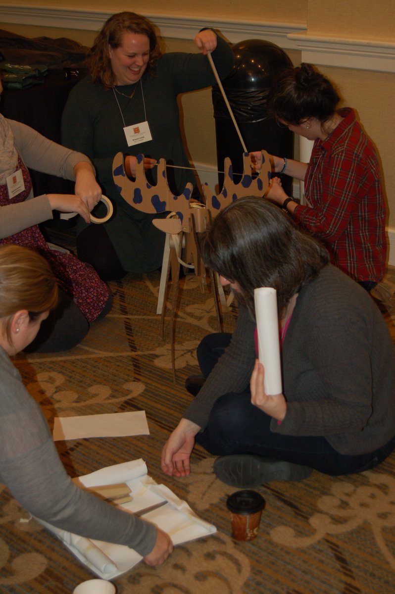 morgancuthbert's tweet photo. #mainemooseproject in the works. PD with @EXPLOStudio what happens when you explore uncertainty through Play? Learning that is fun! @mea https://t.co/JZ1CgC7apj
