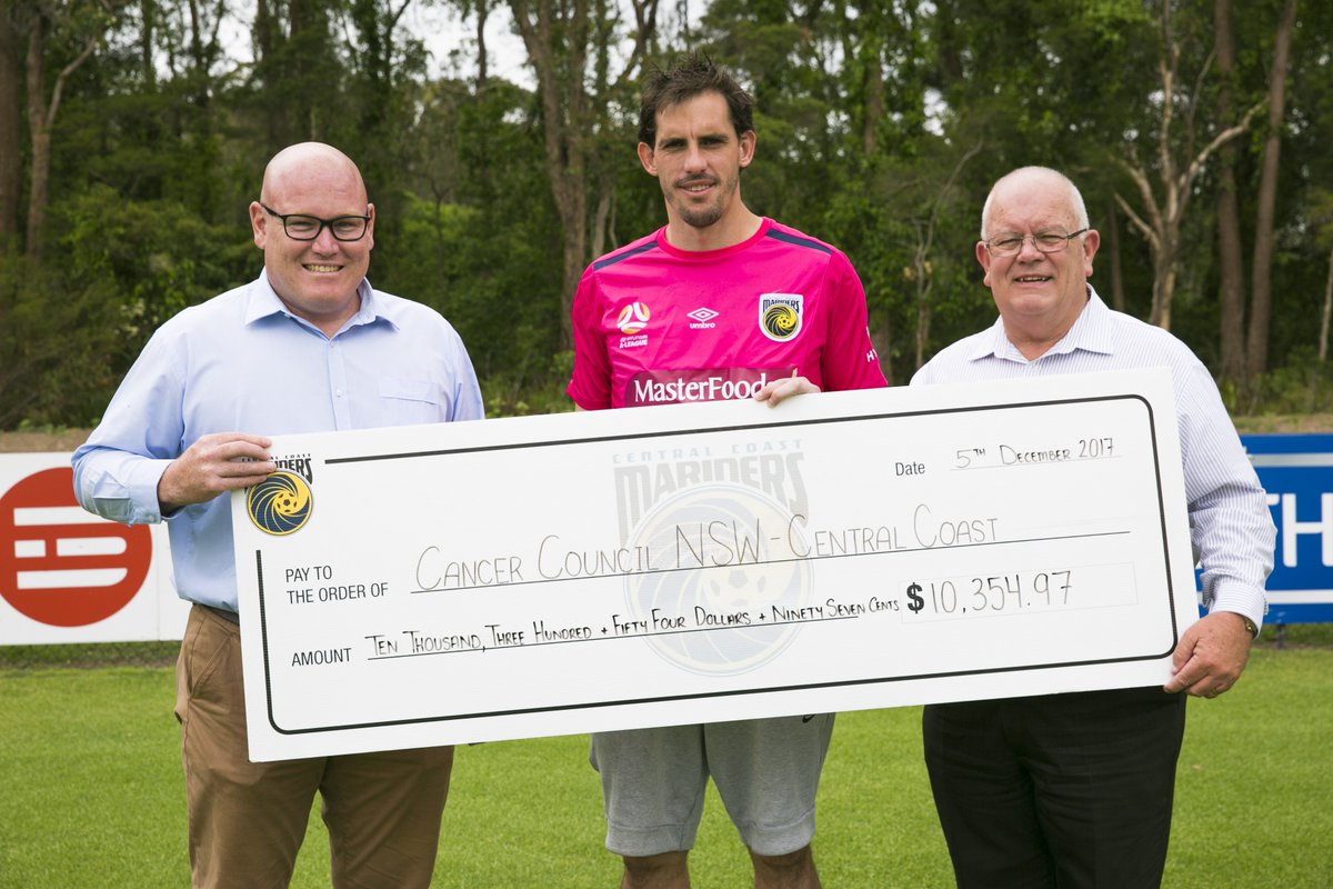 CCMariners's tweet image. Today, along with @bfmanage we donated over $10k to Cancer @CCNewSouthWales 🎀 Thanks to everyone who dug deep to contribute to this great cause! bit.ly/2nrutMp #ALeague