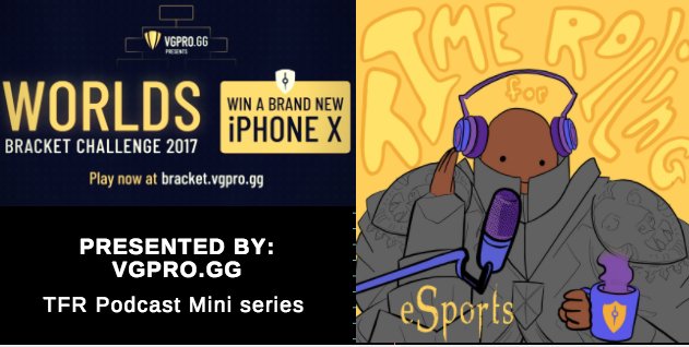 TFR_esports's tweet photo. For the next two weeks we are pairing up with @vgprogg to bring you a miniseries where we bring on great community members to break down their bracket picks for @vainglory Worlds! https://t.co/FGT02hcv7T