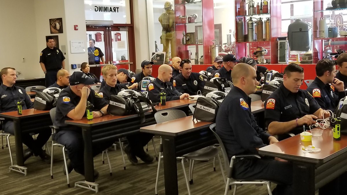 Tucson Fire Department training underway for new cardiac monitors purchased with funds from "#TucsonDelivers #Prop101 @TucsonFirePIO