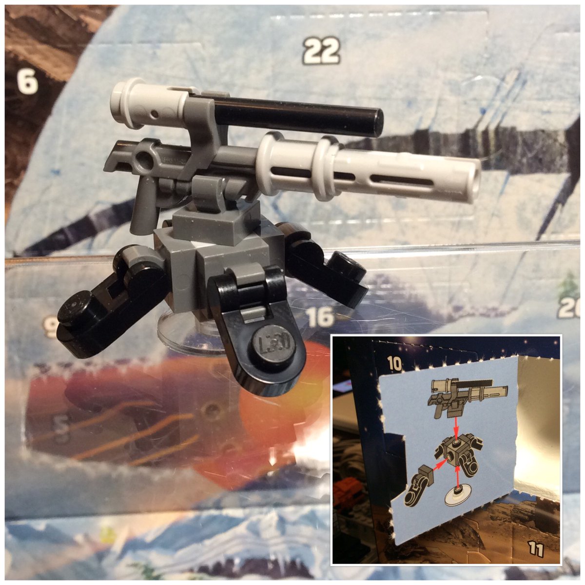 mikelillyart's tweet photo. #LEGO #StarWars #AdventCalendar #2017
DAY 4 - minifig scale #RepeatingBlaster https://t.co/DS6vruOZQN