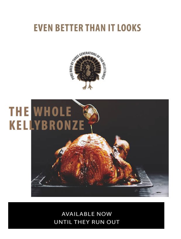 ChloeSGill's tweet photo. Only 10 days left to order your @KellyBronze turkey fresh from our farm 🦃🦃! #christmas https://t.co/3zwXHgva4j cx https://t.co/W1j97Tvkww