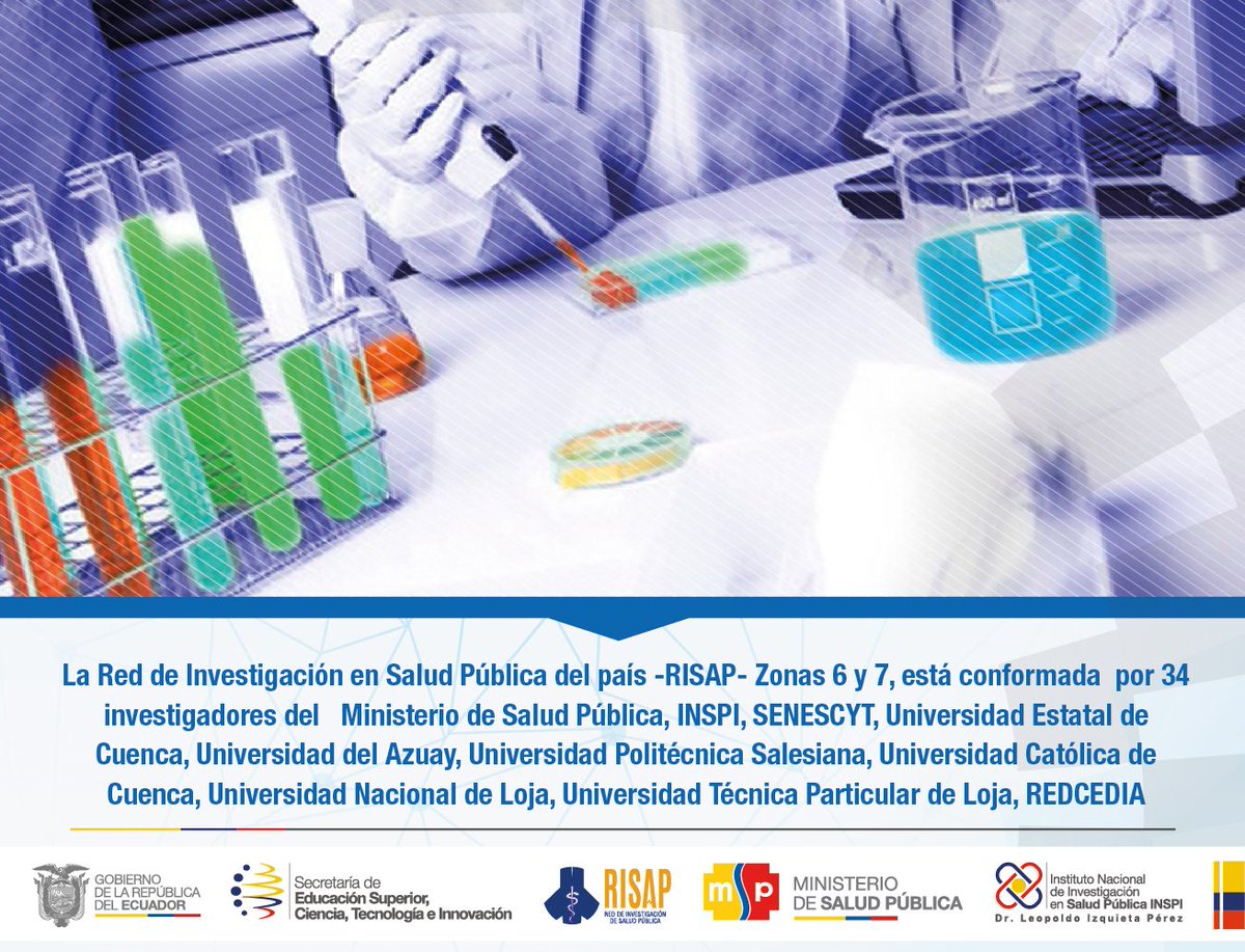 INSPI_ECUADOR's tweet photo. La Red de Investigación en Salud Pública #RISAP Zonas 6 y 7 están conformadas por investigadores de diversas entidades del Sistema de Salud Pública e Instituciones Educativas. https://t.co/kvUSRTpWfB