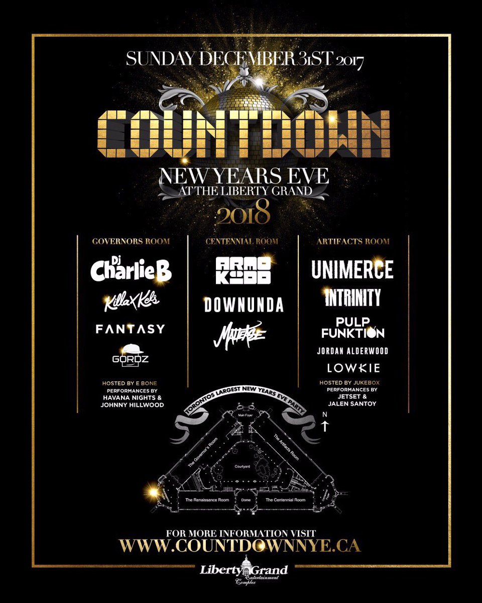 ExemptionEnt's tweet image. Countdown at the @liberty_grand tickets avaible at countdownnye.ca