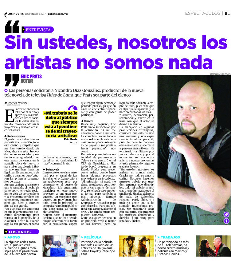 Conoce_sinaloa's tweet photo. @NicandroDiaz EL PÚBLICO DE LA ZONA NORTE DEL FUERTE  SOLICITAN VER COMO ELENCO @ericpratsactor #HijasDeLaLuna HAGAN CASO ALA AUDIENCIA @TvsEspectaculos @programa_hoy @Televisa_Prensa @BlogRumoreS @Flor_Rubio @maxwoodside @CarlosEChavez @Televisa https://t.co/uHvSBg4cvN https://t.co/PEgnnB5HvK
